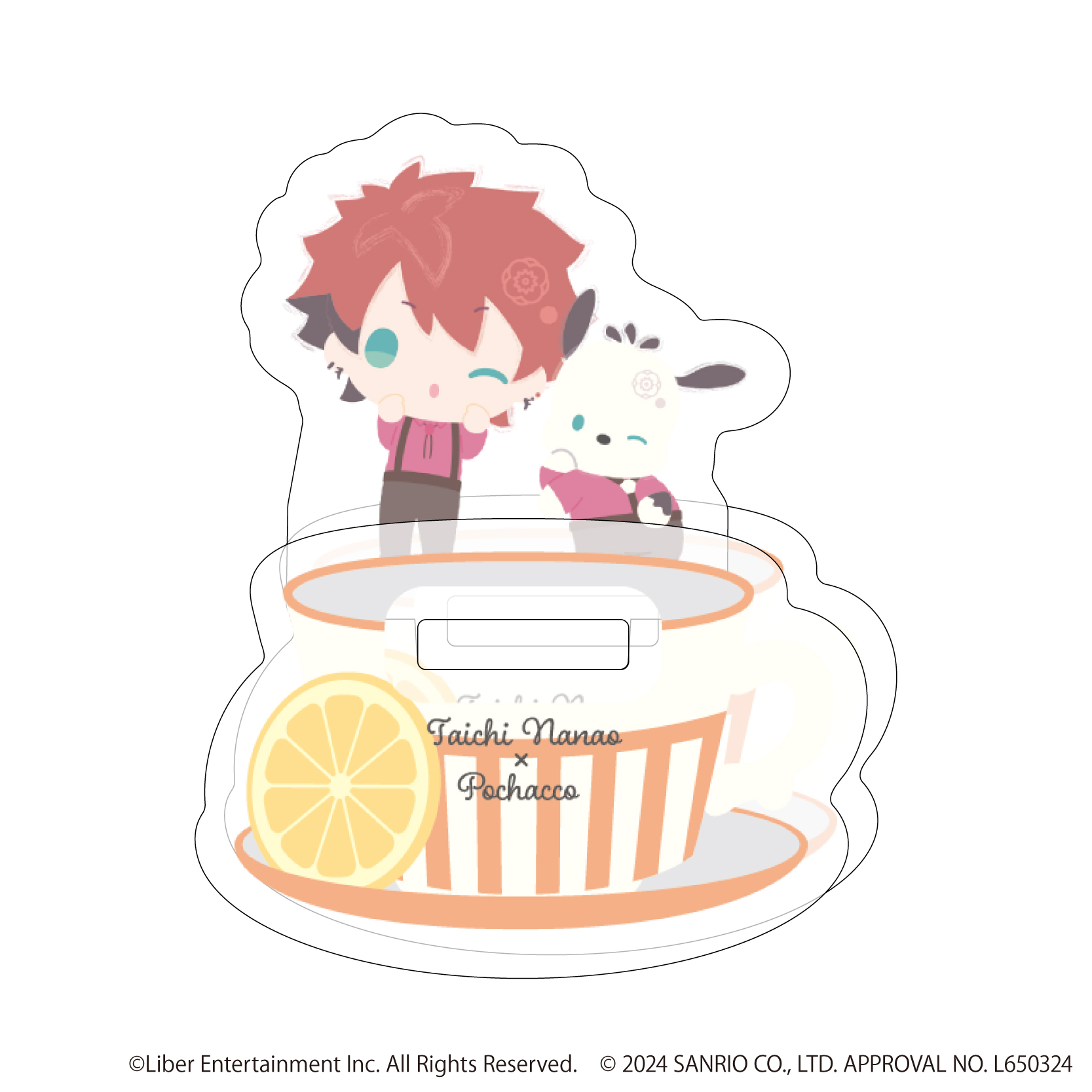 A3!×Sanrio characters_ゆらゆらアクリルスタンド 15/七尾 太一×ポチャッコ(ミニキャライラスト)