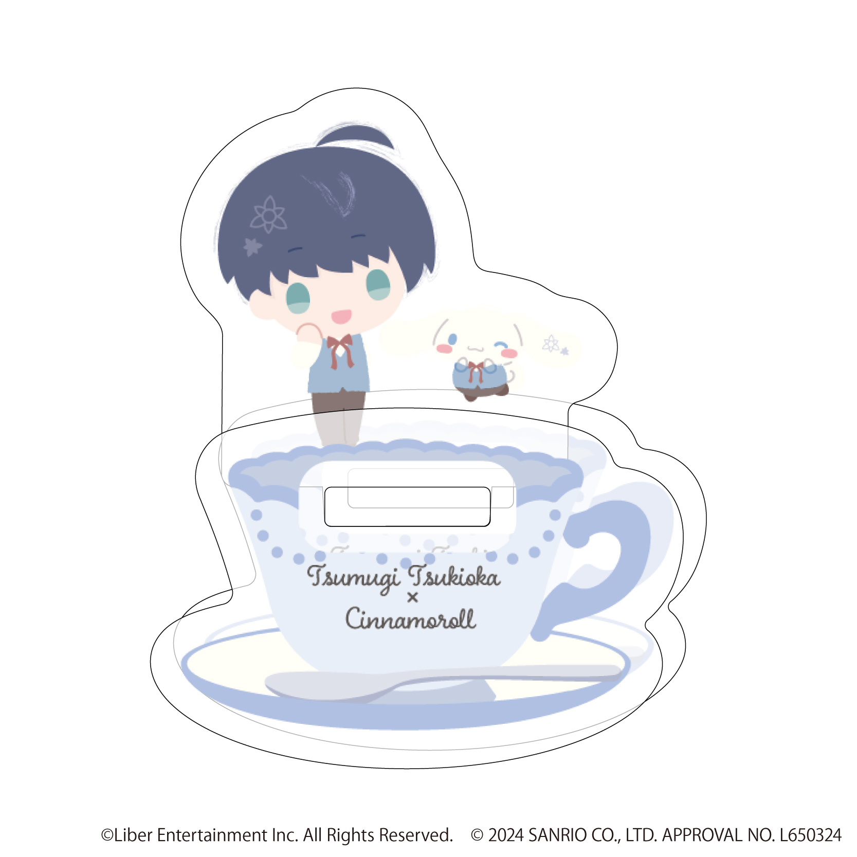 A3!×Sanrio characters_ゆらゆらアクリルスタンド 19/月岡 紬×シナモロール(ミニキャライラスト)