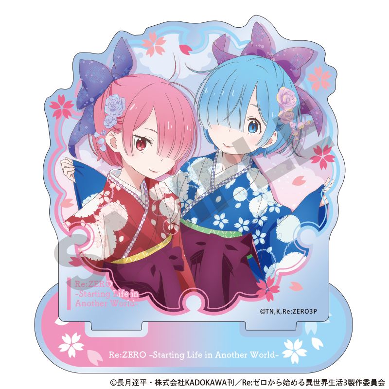 Re:ゼロから始める異世界生活_アクリルスタンド ラム＆レム 袴 | Re