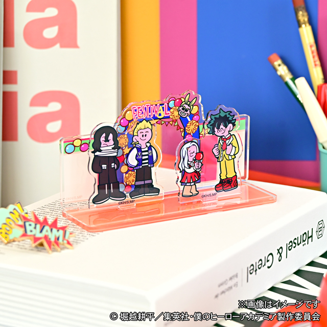 ヒロアカ 文化祭 TOHO アクリル ジオラマ アクスタ A B C 缶バッジ 僕のヒーローアカデミア_アクリルジオラマ(文化祭) | 公式グッズ