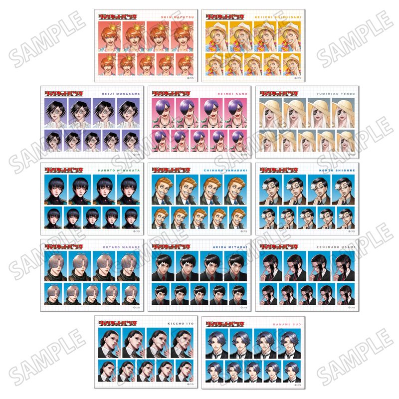 ジャンケットバンク_描き下ろし証明写真風ブロマイドコレクション