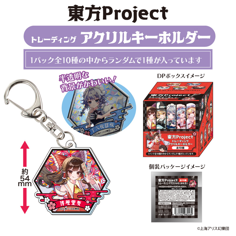 東方Project_トレーディングアクリルKH BOX(全10種)【BOX／10個入り