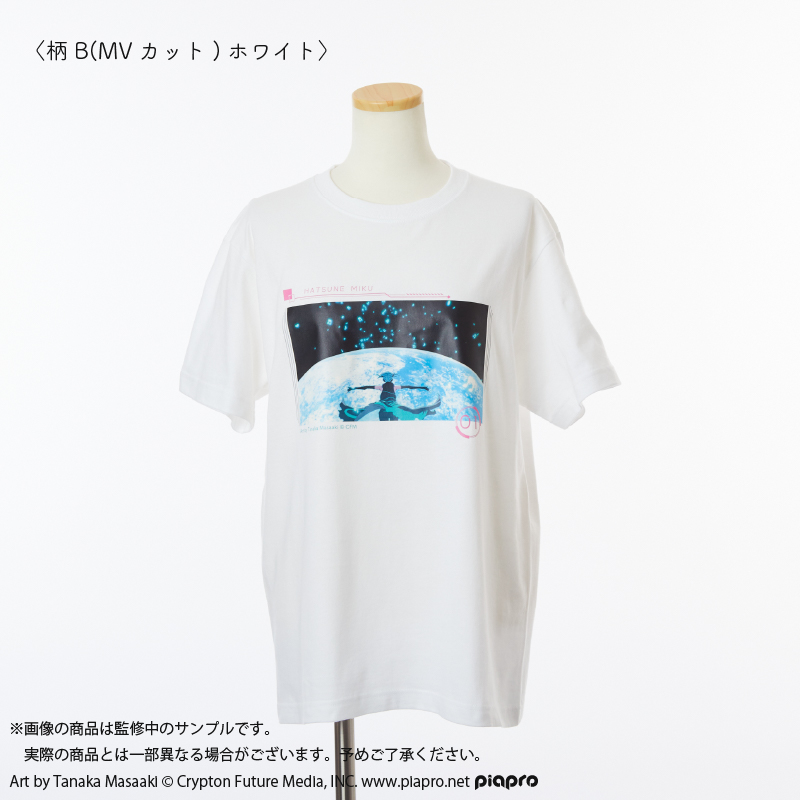 初音ミク_Mサイズ_HATSUNEIKU EXPO 10th Anniversary Tシャツ〈柄B(MVカット)〉 WHT(ホワイト)