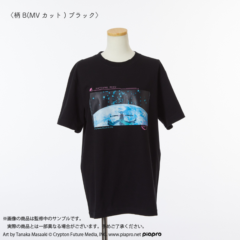 初音ミク_Lサイズ_HATSUNEIKU EXPO 10th Anniversary Tシャツ〈柄B(MVカット)〉 BLK(ブラック)