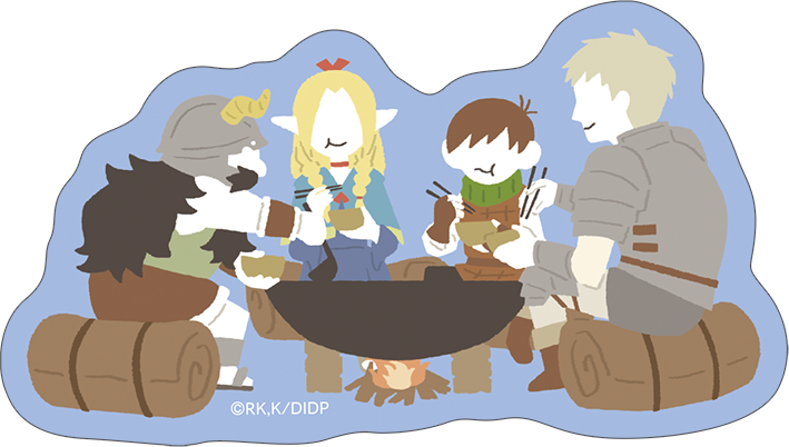 ダンジョン飯_ステッカー／ゆるパレット パーティ