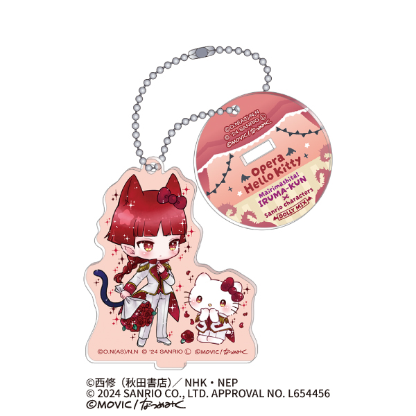 魔入りました！入間くん　オペラ　キティ　サンリオ　缶バッジ 魔入りました！入間くん×サンリオキャラクターズ_スタンド付き