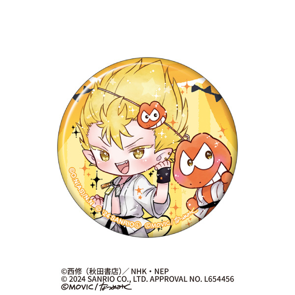 魔入間 オペラ サンリオコラボ 缶バッジ ステッカー ころっと 魔入りました！入間くん×サンリオキャラクターズ_キャラバッジ