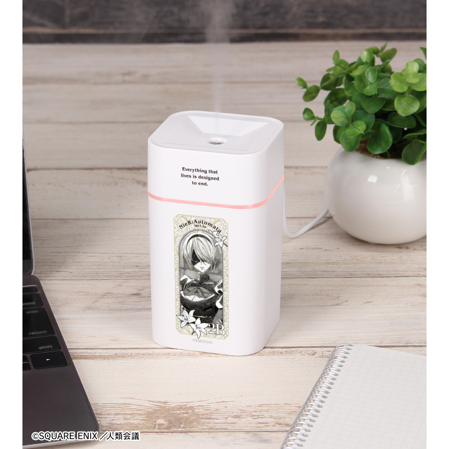 NieR:Automata Ver1.1a_2B Ani-Art BLACK LABEL 卓上加湿器 | 公式