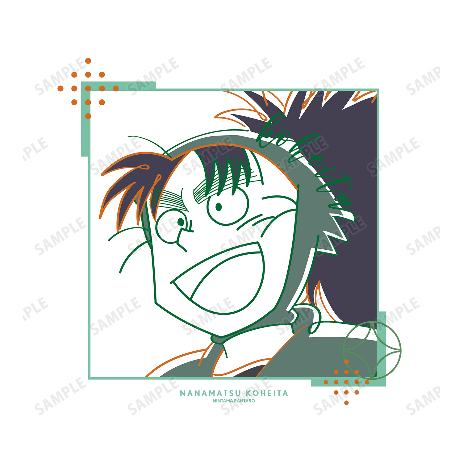 忍たま乱太郎_(サイズ/XL)_七松小平太 lette-graph Tシャツ