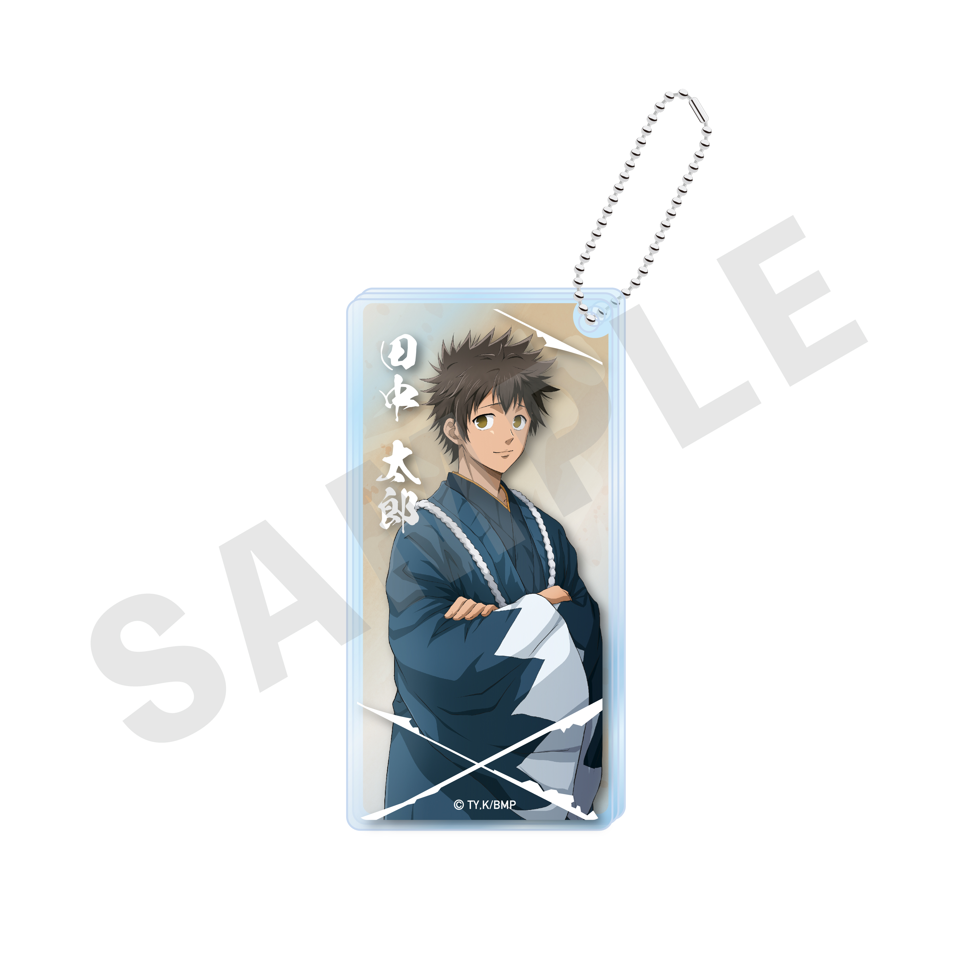 青のミブロ_アクリルブロック（田中太郎）