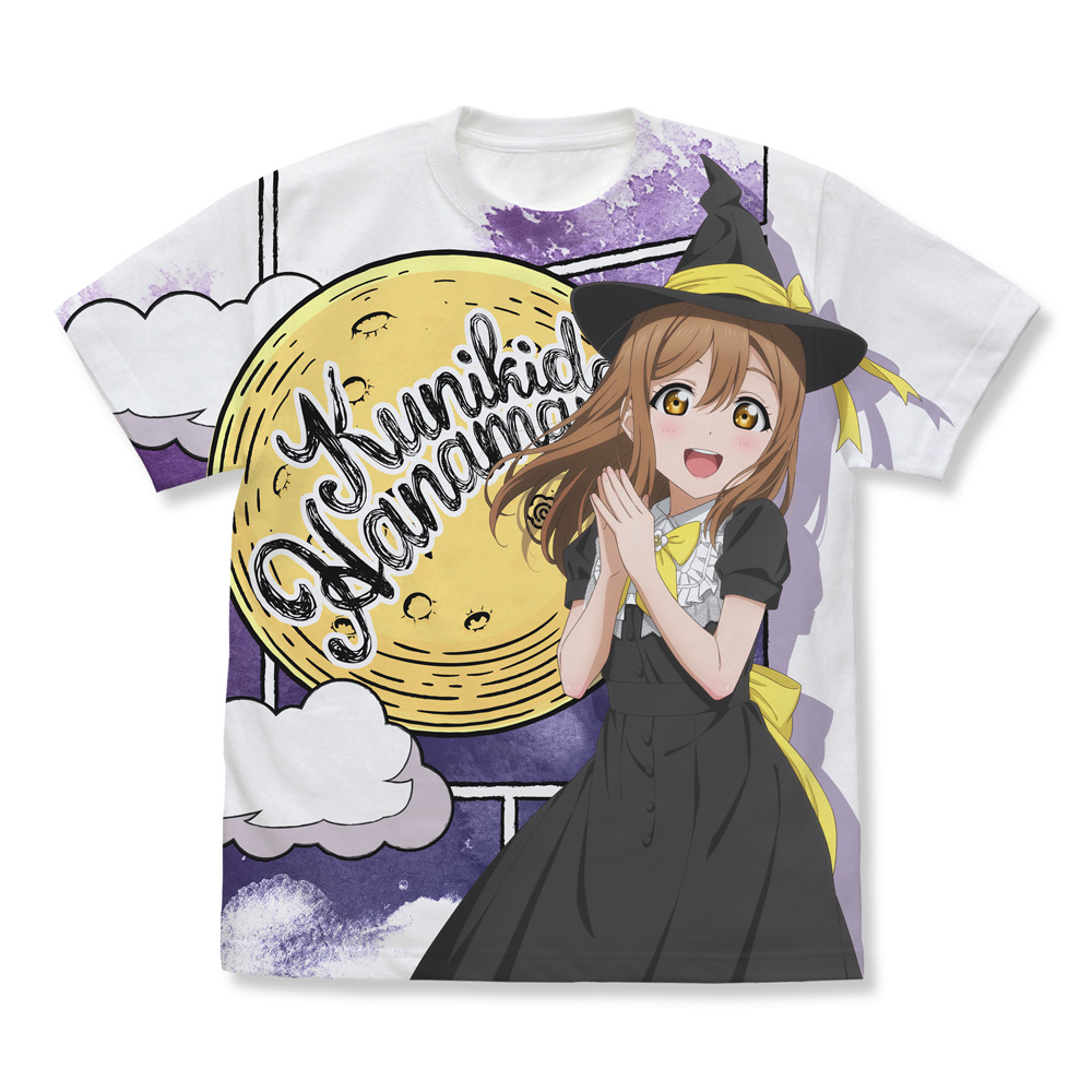 ラブライブ!サンシャイン!!_サイズM_描き下ろし 国木田花丸 フルグラフィックTシャツ ソロコンサートver./WHITE