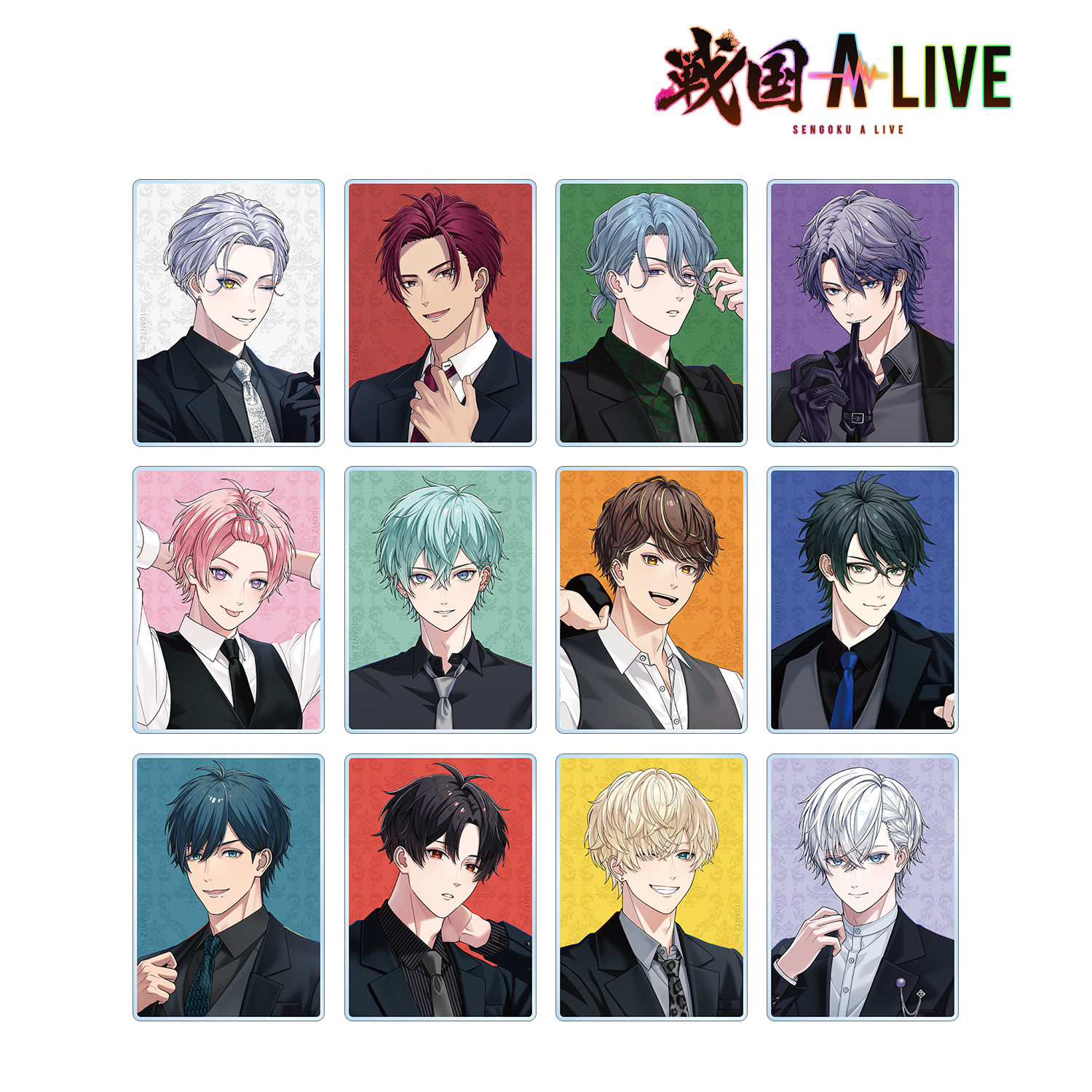 戦国 A LIVE_描き下ろし 黒スーツver. トレーディングアクリルカード(単位/BOX)【コンプリートBOX/12パック入り】/colleize(コレイズ)は、人気アニメのキャラクター商品、公式グッズ専門の通販サイトです