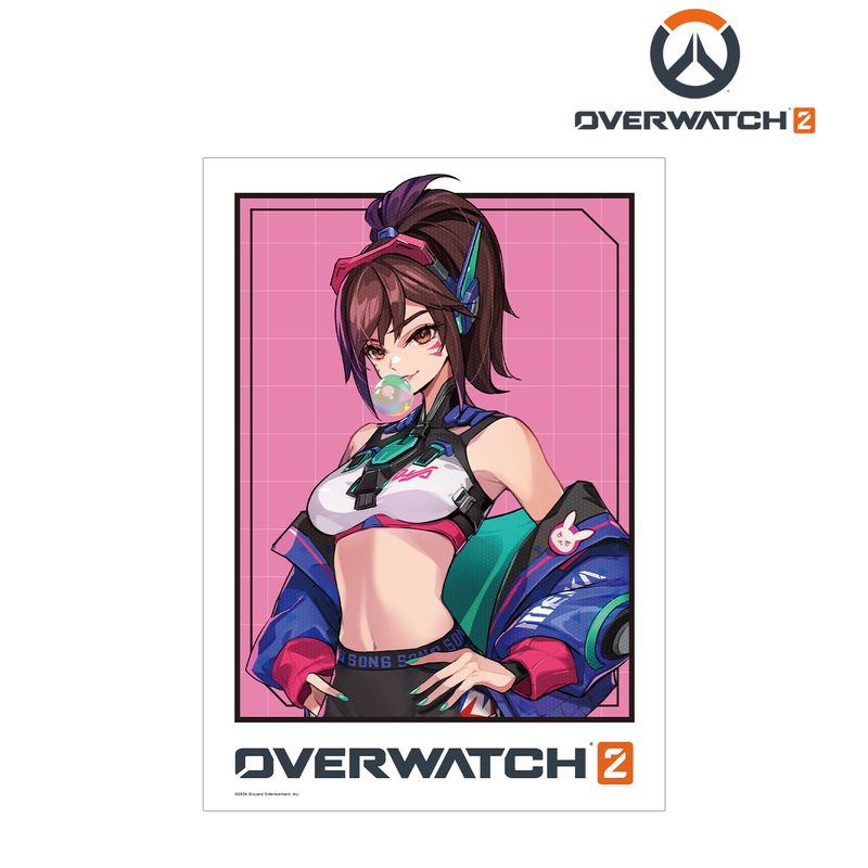 オーバーウォッチ 2_POKImariさんイラスト D.Va A3マット加工ポスター