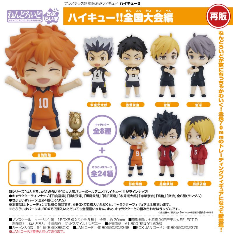 ハイキュー!!_ねんどろいどさぷらいず 全国大会編【BOX／8個入り