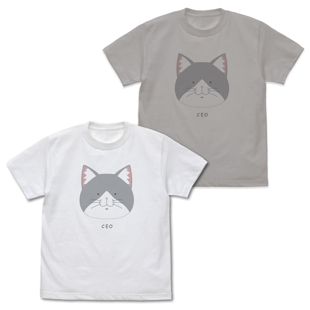 ラーメン赤猫_Lサイズ_佐々木の「CEO」 Tシャツ/WHITE