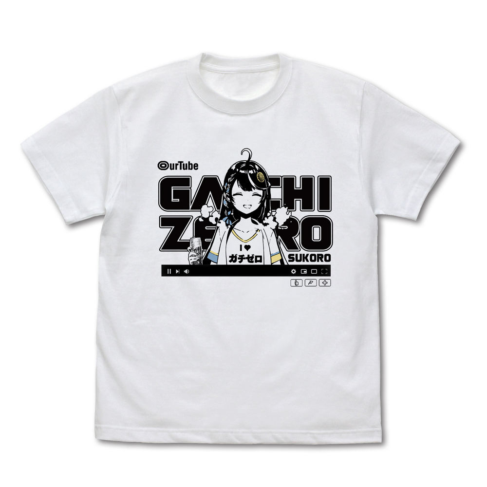 VTuberなんだが配信切り忘れたら伝説になってた_Sサイズ_シュワちゃん Tシャツ/WHITE