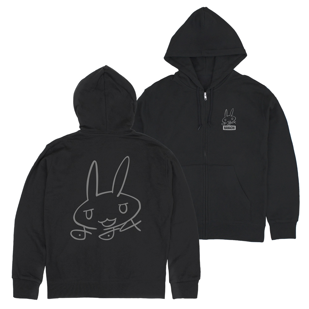 メイドインアビス 烈日の黄金郷_サイズXL_ナナチのサイン ジップパーカー/BLACK