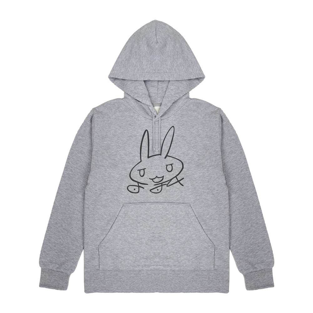 メイドインアビス 烈日の黄金郷_サイズM_ナナチのサイン プルオーバーパーカー/MIX GRAY