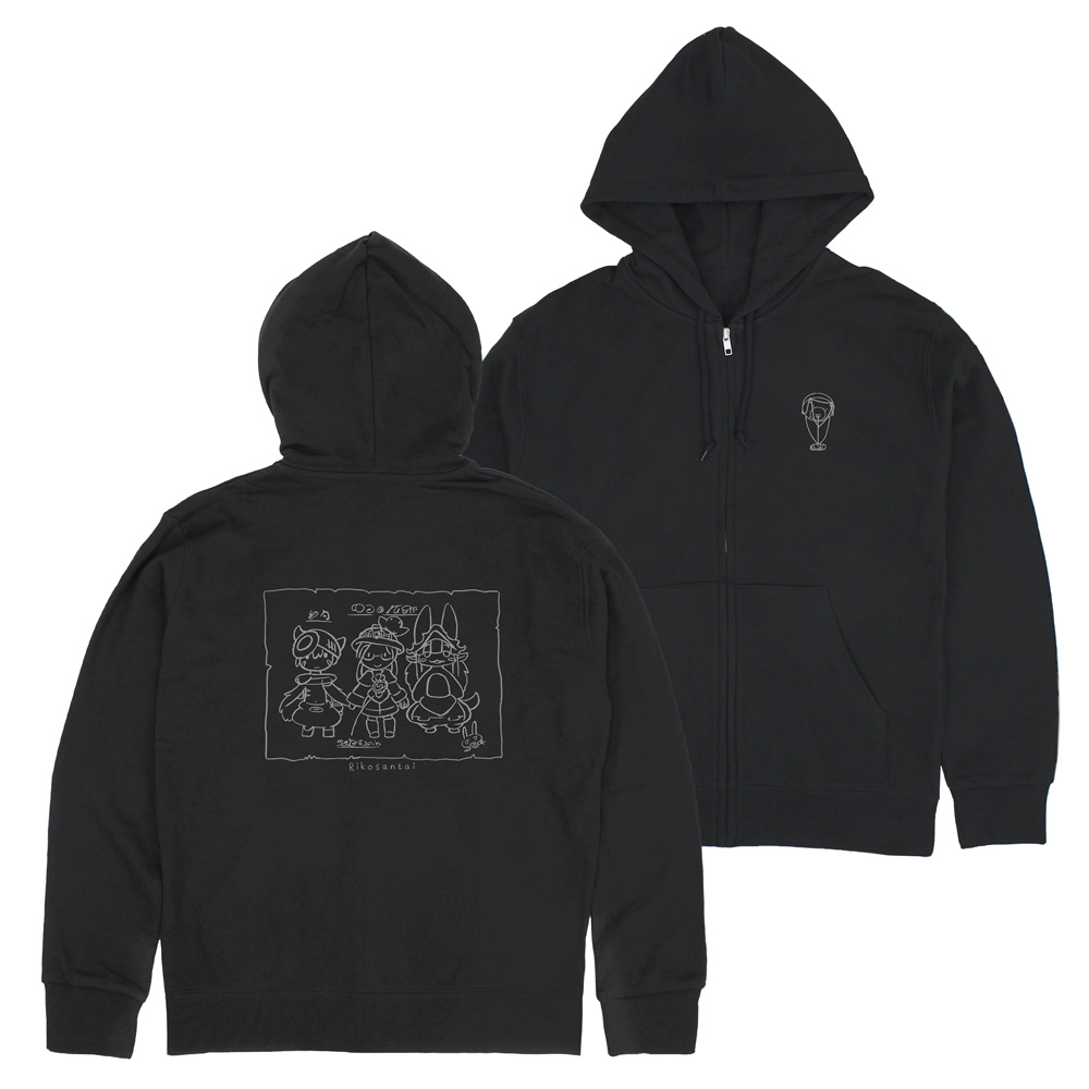 メイドインアビス 烈日の黄金郷_サイズXL_リコさん隊 ジップパーカー/BLACK