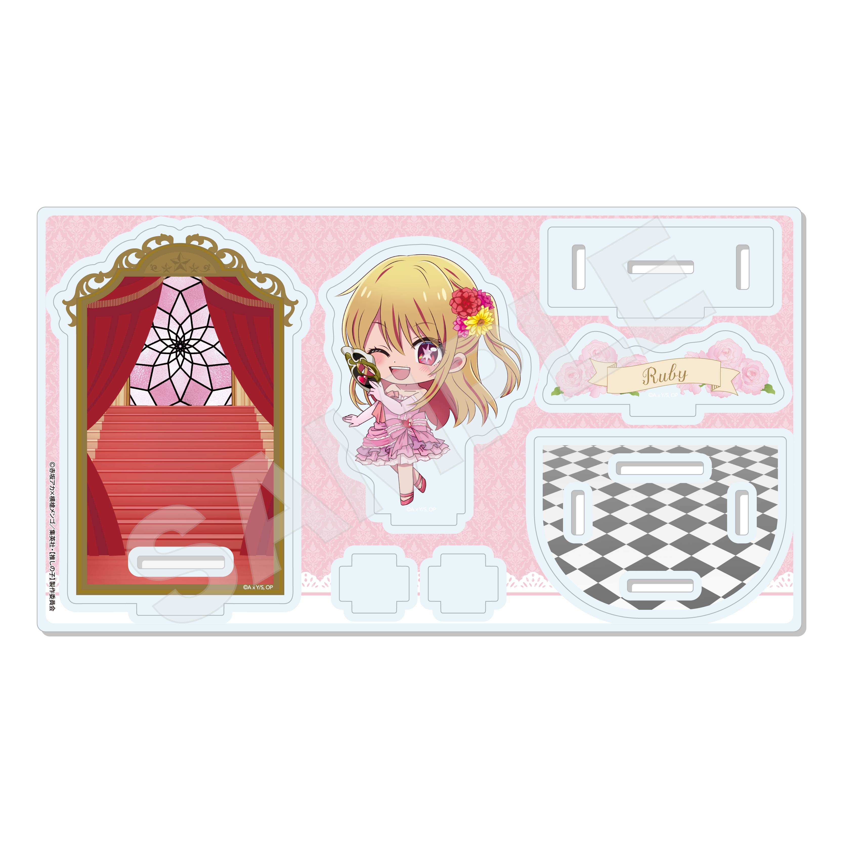 推しの子 メタルアートプレート ルビー コラージュ 推しの子】_ジオラマアクリル /03 ルビー(仮面舞踏会ver