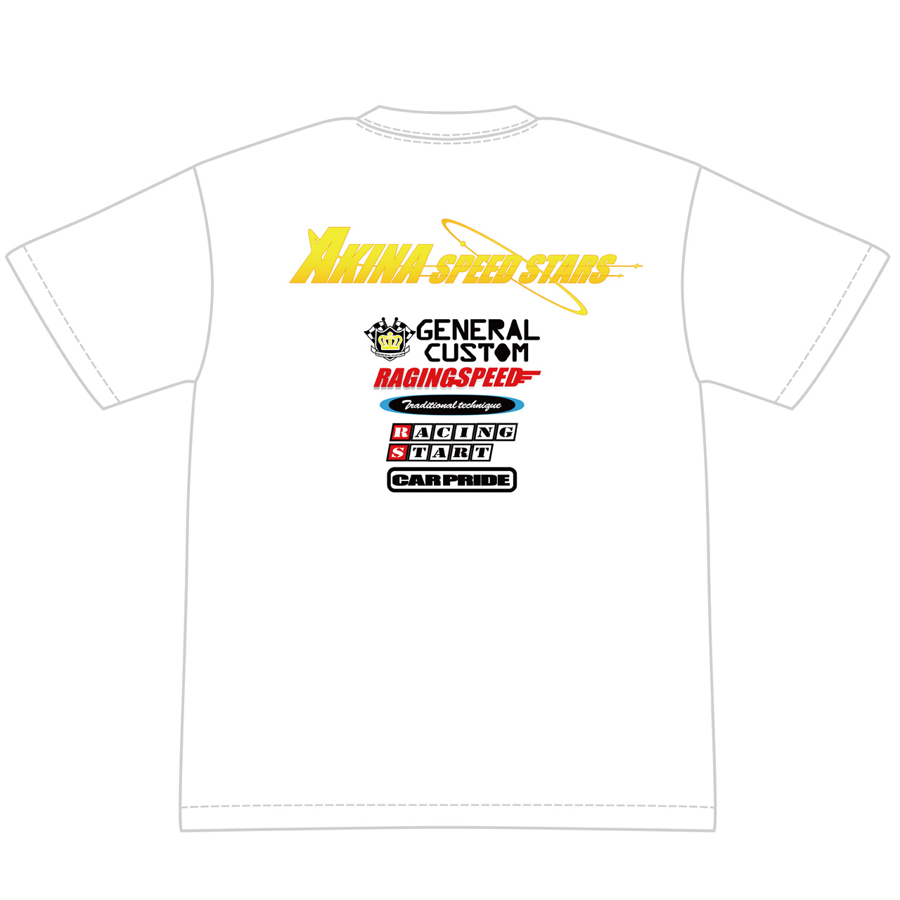 新劇場版 頭文字Ｄ_Lサイズ_秋名スピードスターズ　180SX Tシャツ 