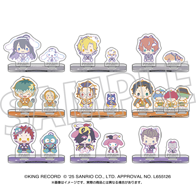 ヒプノシスマイク SANRIO NAKAYOKU EDIT_アクリルスタンドコレクション／B 【BOX／9パック入り】