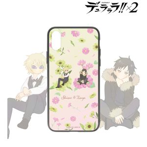 듀라라라!!×2_(대상 기종/iPhone 13 Pro)_헤이와지마 시즈오&오리하라 린야 Botania 카도마루 강화 유리 iPhone 케이스