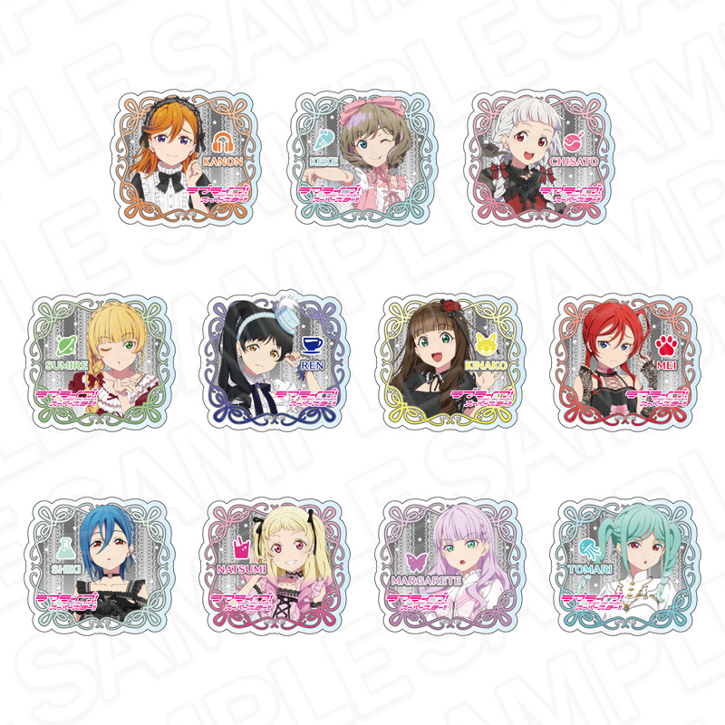 ラブライブ!スーパースター!!_アクリルバッジ ロリータファッション ver 【コンプリートBOX／11個入り】