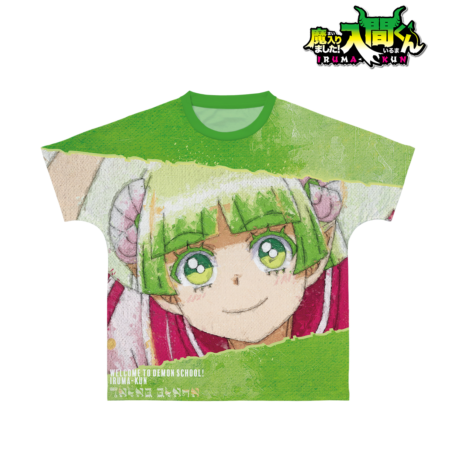 魔入りました！入間くん_(サイズ/XL)_ウァラク・クララ grunge CANVAS フルグラフィックTシャツユニセックス