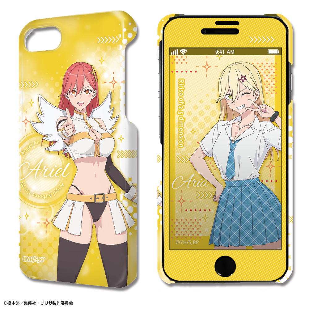 2.5次元の誘惑_iPhone SE(第2世代)/8/7/6/6s_デザジャケット ケース＆保護シート デザイン04(喜咲アリア/アリエル 天使空挺隊)