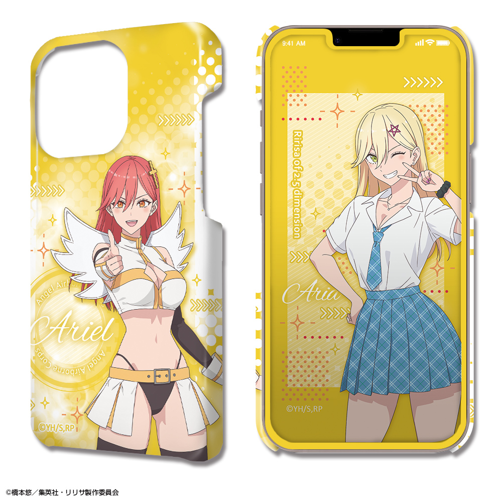2.5次元の誘惑_iPhone 13 Pro_デザジャケット ケース＆保護シート デザイン04(喜咲アリア/アリエル 天使空挺隊)
