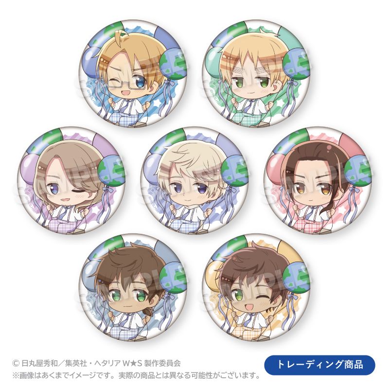 ◆ ヘタリア　缶バッジ 2種セット　日本＆フランス　缶バッジセット ヘタリア World☆Stars_トレーディングばるんこ缶バッジ Bボックス
