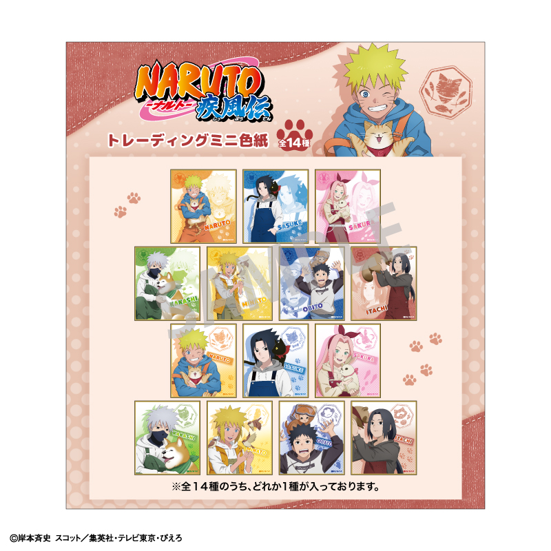 NARUTO-ナルト- 疾風伝_トレーディングミニ色紙 少年期×アニマル