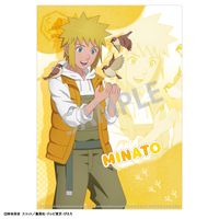 NARUTO 波風ミナト ベースヤード 痛バ A4 フリルデザイン イエロー NARUTO-ナルト- 疾風伝_A4シングルクリアファイル 波風ミナト/少年期
