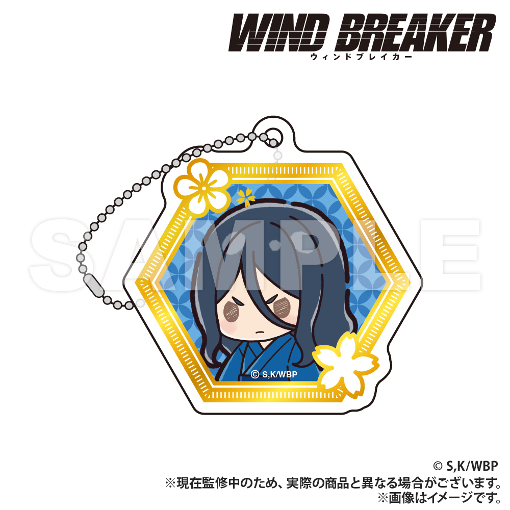 WIND BREAKER_箔押し風アクリルキーホルダー ver.2_杉下