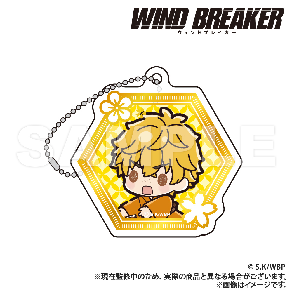 WIND BREAKER_箔押し風アクリルキーホルダー ver.2_楡井