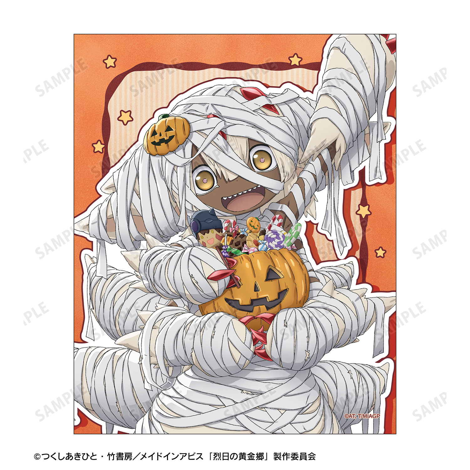 メイドインアビス ハロウィン グリッター缶バッジ ナナチ ファプタ メイドインアビス 烈日の黄金郷 - 描き下ろし ハロウィンver