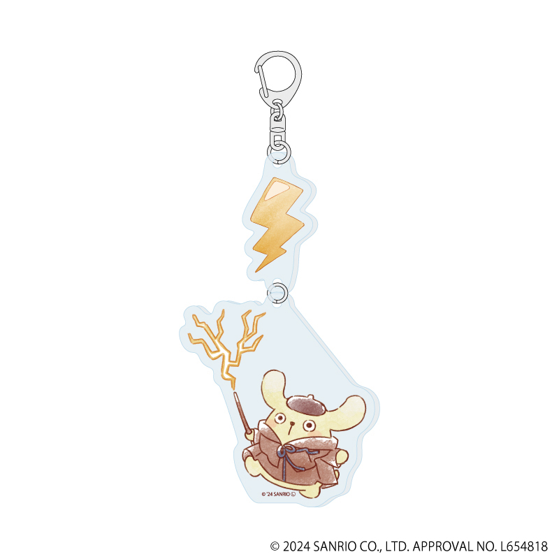 サンリオキャラクターズ_連結アクリルキーホルダー03/ポムポムプリン(グラフアートイラスト)