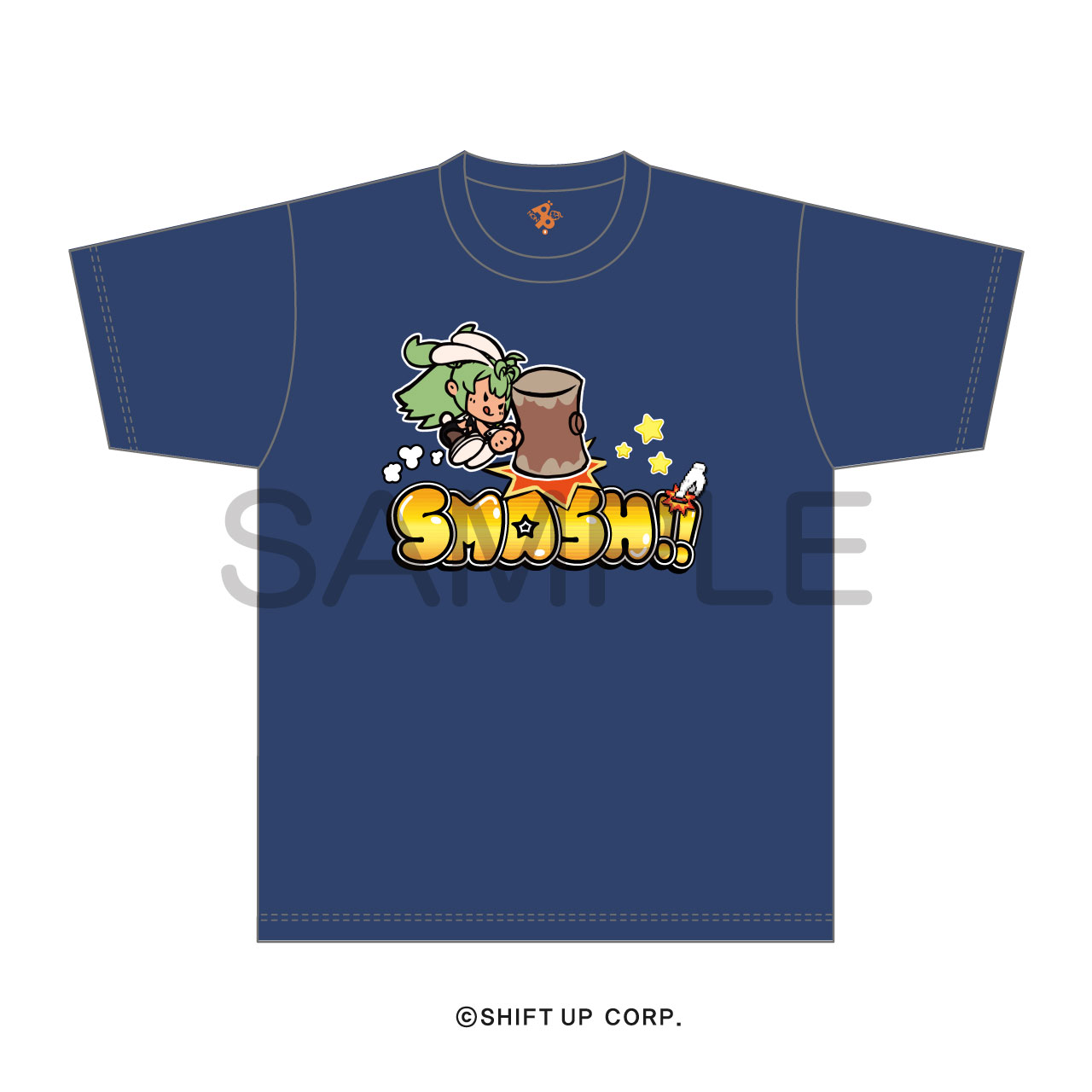 勝利の女神:NIKKE_サイズS_Tシャツ SMASH SODA! ネイビー