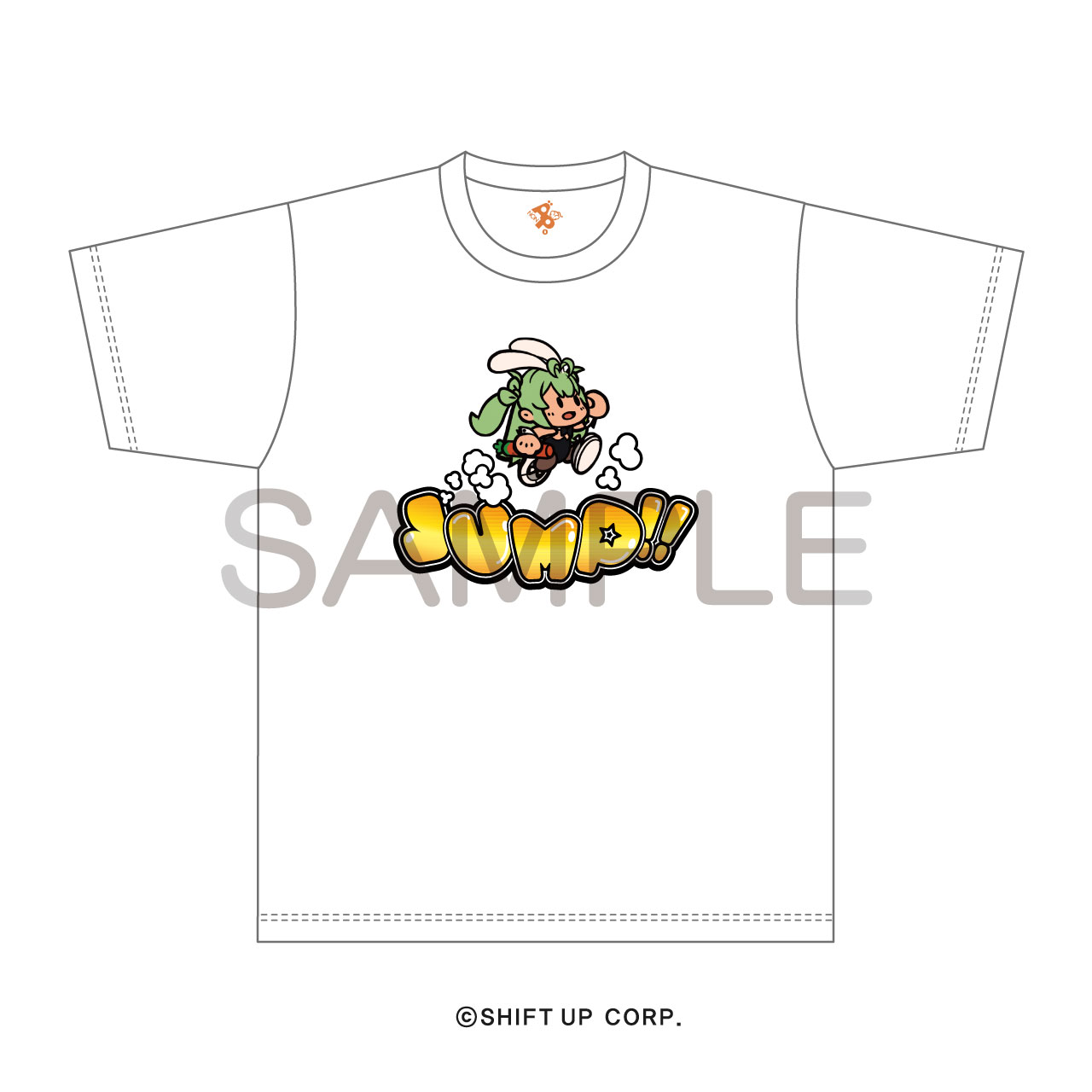 勝利の女神:NIKKE_サイズL_Tシャツ RUNNING SODA! ホワイト