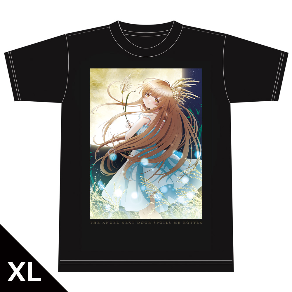 お隣の天使様にいつの間にか駄目人間にされていた件_XLサイズ_Tシャツ 椎名真昼 十五夜ver.