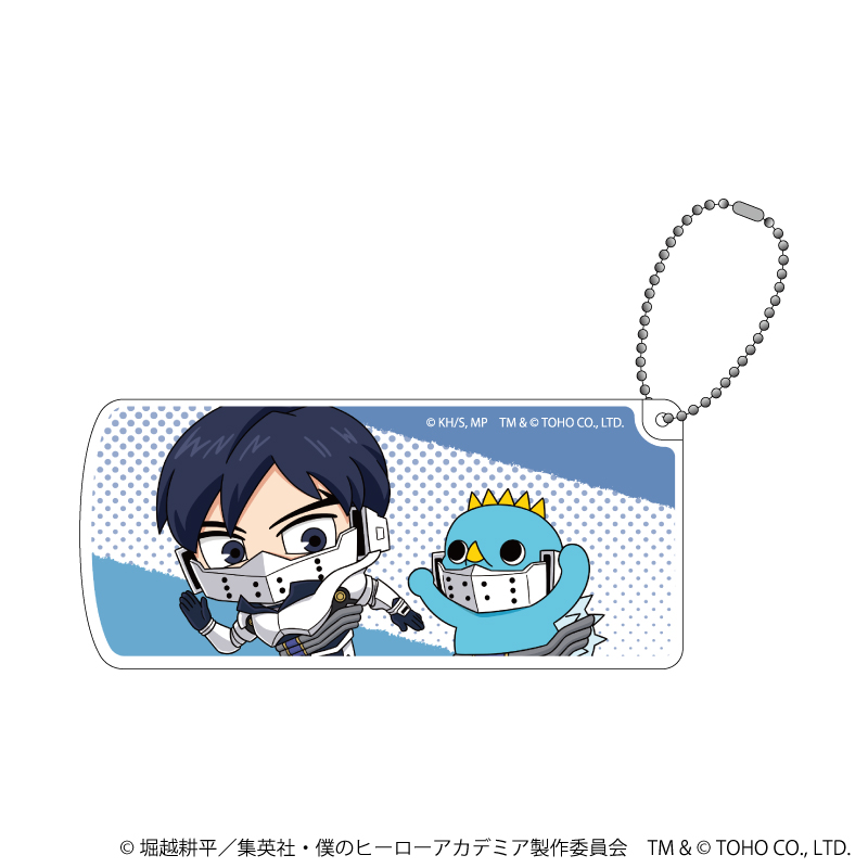 僕のヒーローアカデミア×ちびゴジラ_スライド式小物ケース04/飯田＆ちびアンギラス(ミニキャライラスト)