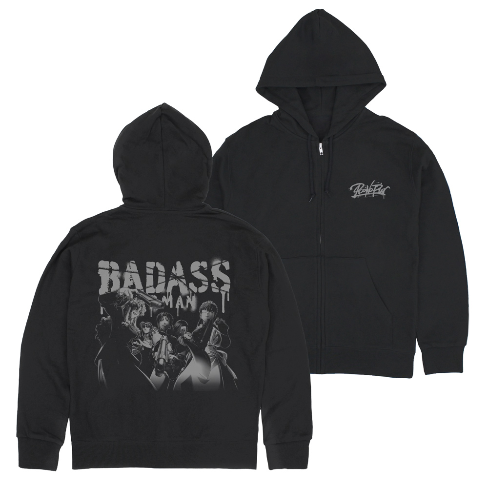 ブラック・ラグーン_Lサイズ_地球で一番おっかない女たちの ジップパーカー/BLACK