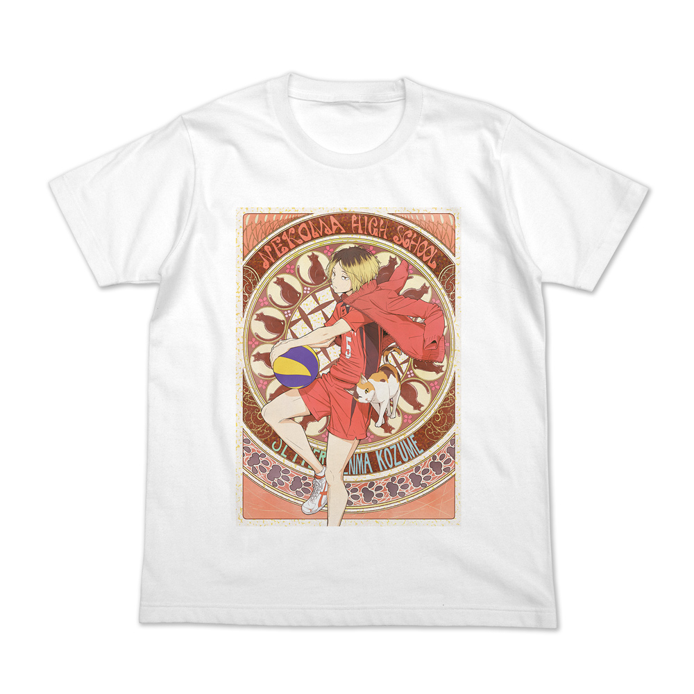 ハイキュー!!_Lサイズ_孤爪研磨 フルカラーTシャツ 飛翔Ver./WHITE