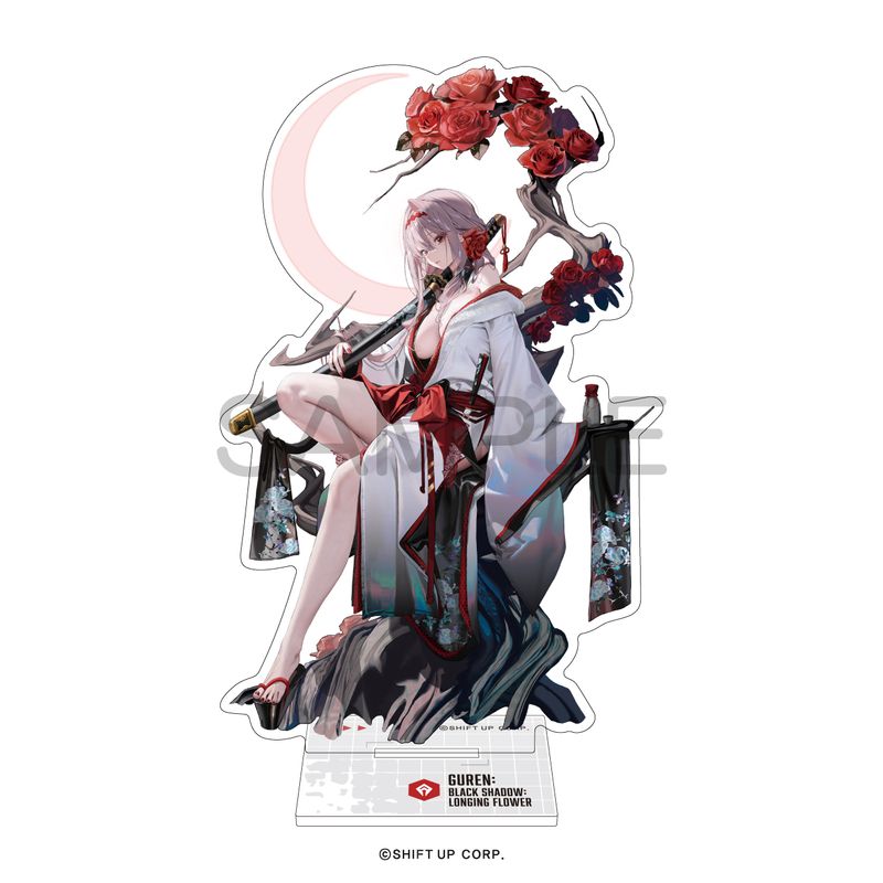 勝利の女神:NIKKE_アクリルスタンド 紅蓮:ブラックシャドウ:ロンギング