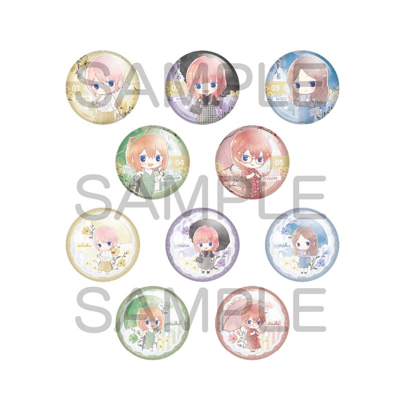 五等分の花嫁∽_傘っこ 缶バッジ 【BOX／10個入り】 | 五等分の花嫁