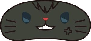 3年Z組銀八先生_withCAT アイマスク付きぬいぐるみキーホルダー／土方十四郎