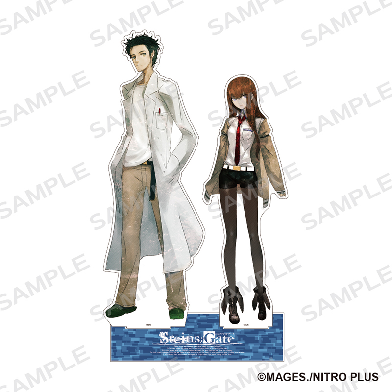 STEINS;GATE_超BIGアクリルフィギュアスタンド 既存立絵 岡部&紅莉栖