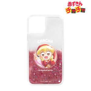 붉은 두근 차차_(대상 기종/iPhone 14 Plus)_차차 Ani-Art aqua label 반짝이 iPhone 케이스