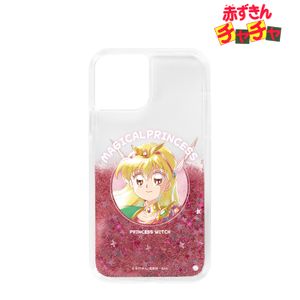 붉은 두근 차차_(대상 기종/iPhone 14 Pro Max)_매지컬 프린세스 Ani-Art aqua label 반짝이 iPhone 케이스